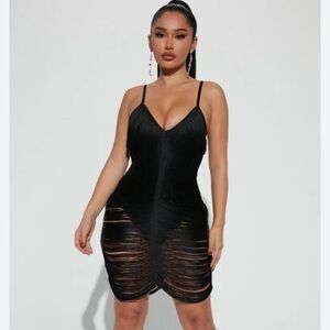 Second Look Fringe Mini Dress - Fashion Nova